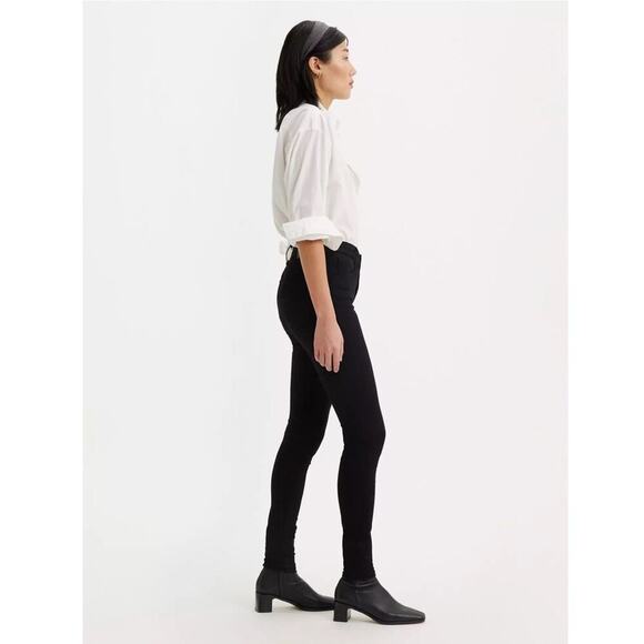Levi's 720 High Rise Super Skinny Women's Jeans in Black Squared - Picture 3 of 8